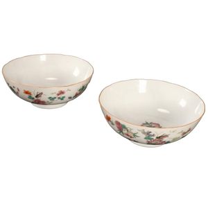 Pair of Chinese late Qing Dynasty, Guangxu period famille rose…