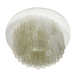 Doria ice glass chandelier, spherical ice glass droplets…