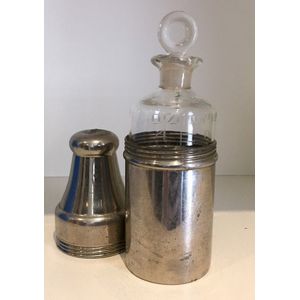 A collection of Medicine bottles, some with travelling cases,…