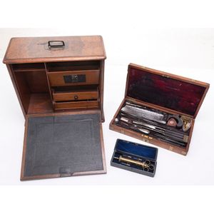 A ship's surgeon's kit, including a canteen of surgical…