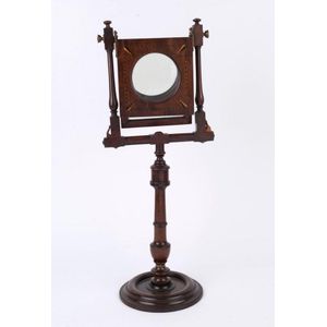 Zograscope antique mahogany magnifying viewer, 19th century, 64…