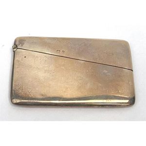 A sterling silver card case, Deakin and Francis, Birmingham,…