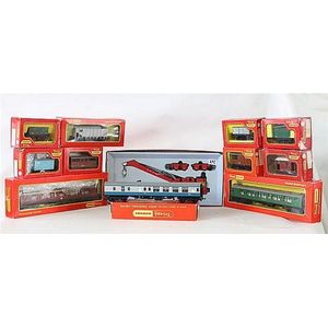 A collection of Tri-Ang models, including crane, brake 2nd…