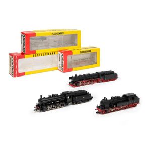 Fleischmann: steam locomotives comprising #1351F, 4077 & 4102.…