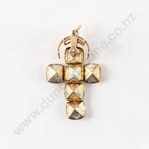 Masonic ball pendant, marked Jhw and made in England