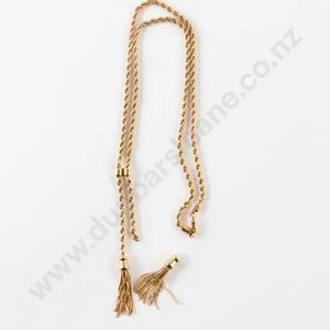 9ct Fancy Rope Twist Neck Chain with Tassel Pendants, 58cm - Necklace ...