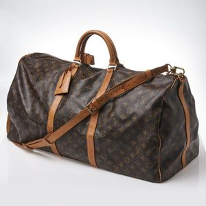 Travel Bags Louis Vuitton Black EPI Leather Noir Keepall 55 Boston Duffle Bag Travel 827lv93, Women's, Size: One Size