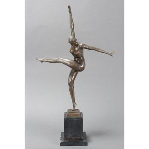 Art Deco style bronze dancer, after Chiparus, depicted with…