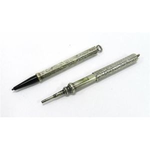 Late 19th and early 20th century sterling silver propelling and
