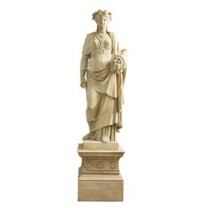Prussian stoneware statue of Demeter, late 19th century, the…