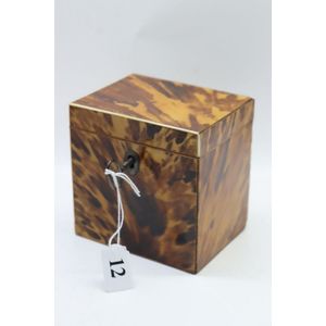 Victorian tortoise shell tea caddy, lovely tortoise shell box…