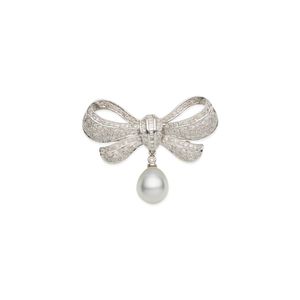 Pearl Bow Brooch main image 0