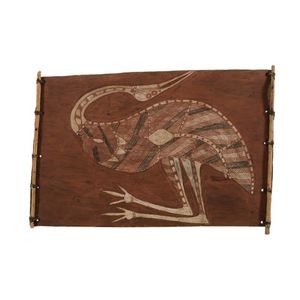 Artist unknown, Aboriginal school Jabiru natural earth pigments…