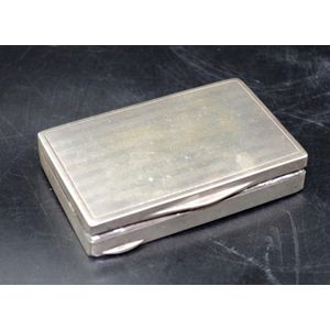 Antique Dutch Utrecht silver 800 cigarette box engraved to gilt…