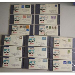 Twenty five QANTAS 1959 Boeing 707 envelopes, from the first…