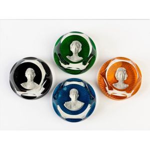 A set of four Baccarat faceted glass 'Royal Family'…