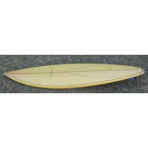 Schroff Twin Fin 360 Early 1980s Rocket Surfboard, All Original