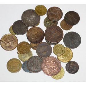 19th Century UK Token Collection - Badges - Numismatics, Stamps & Scrip