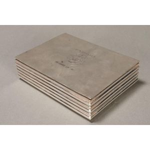 American sterling silver cigarette box and cover, by Gorham &…