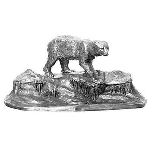 An Art Deco WMF silver plated 'Polar Bear' Inkstand, circa 1920,…