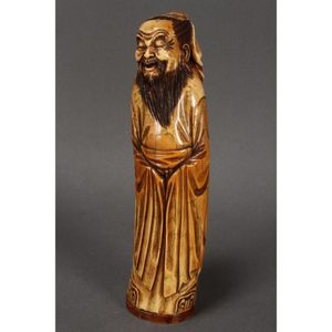 Late Qing Dynasty Carved Ivory Figure - Ivory - Oriental