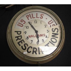 Smith Sectric chemist advertising wall clock with electric…