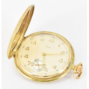 swiss made gold pocket watch