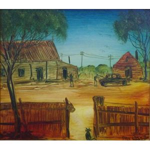 Hart, Kevin Charles (Pro) (1928-2006) 'Housescape', oil on…
