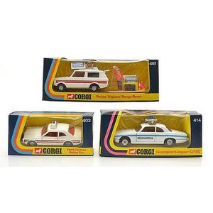 Collection of Corgi Police models, including 461 Police…