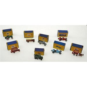 Eight Matchbox Lesney models, including no.12 Liptons tea horse…