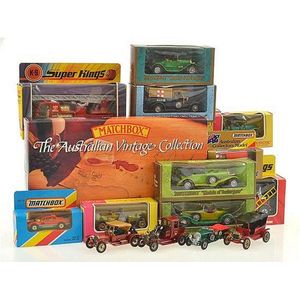 Collection of Matchbox models, including 'The Australian…