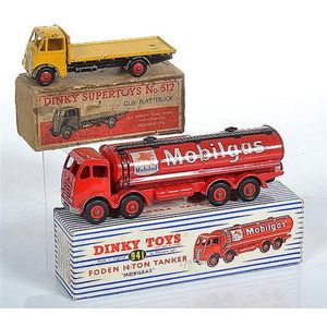 Two Dinky Commercials, including 941 Foden 'Mobilgas' tanker;…