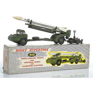 Dinky 666 missile Erector Vehicle with Corporal missile and…