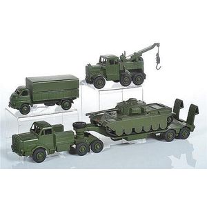 Four unboxed Dinky military vehicles, including 660…