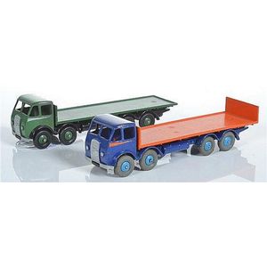 Two unboxed Dinky Foden Commercials, including 503 flat truck…