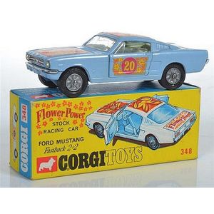 Corgi 348 Ford Mustang Fastback 'Pop Art' flower power racing…