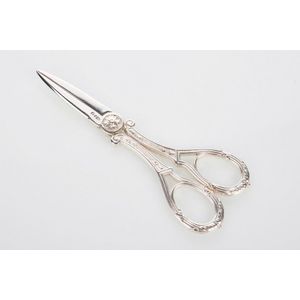 Silver grape scissors, mark of Faberge, with the Imperial…