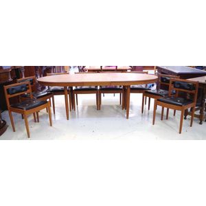 Retro Parker style 9 piece dining suite comprising of an…