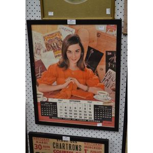 Mexico 1967 September Timken Bearings calendar, approx 40 cm x…