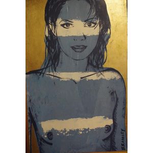 David Bromley (1960-) Belinda, acrylic on board, signed lower…