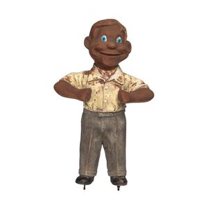 Advertising figure from Hobart store front, painted celluloid,…