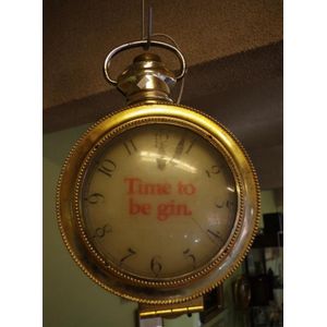 Beefeater Gin advertising shop clock, hanging & electric, as…