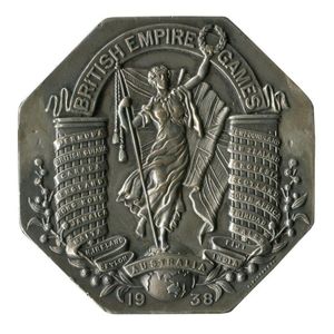 1938 Commonwealth Games in Sydney, Silver 2nd Place Winner's…