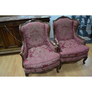 Louis XV (1715-1774): Rococo. These chairs have S and C curves with the  curved cabriole leg. They have l…