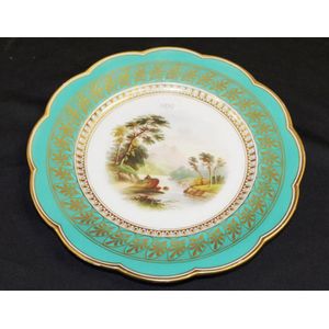Antique 1820-1840 Davenport Stone China England Imari Dinner Plate 