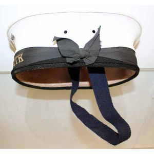 A H.M.A.S. Perth Navy hat.