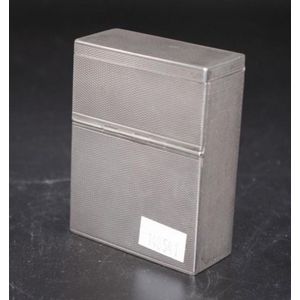 Rubbed French Silver Cigarette Box Hallmarks - 102g - Smoking ...