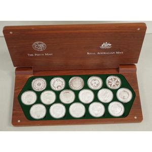 The Sydney 2000 Olympic Silver Coin Collection of 16x $5 silver…