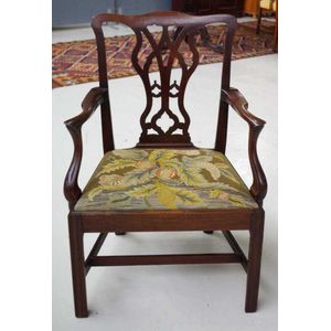 18th Century Walnut Chippendale Armchair - Seating - Singles/Pairs ...