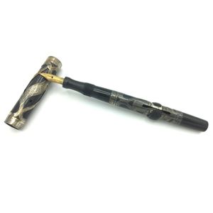 Conklin crescent filler pen with sterling silver overlay in a…
